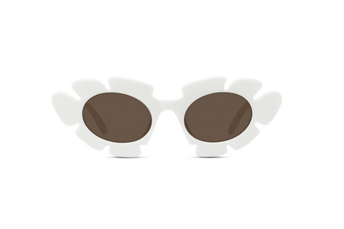 Flower sunglass White